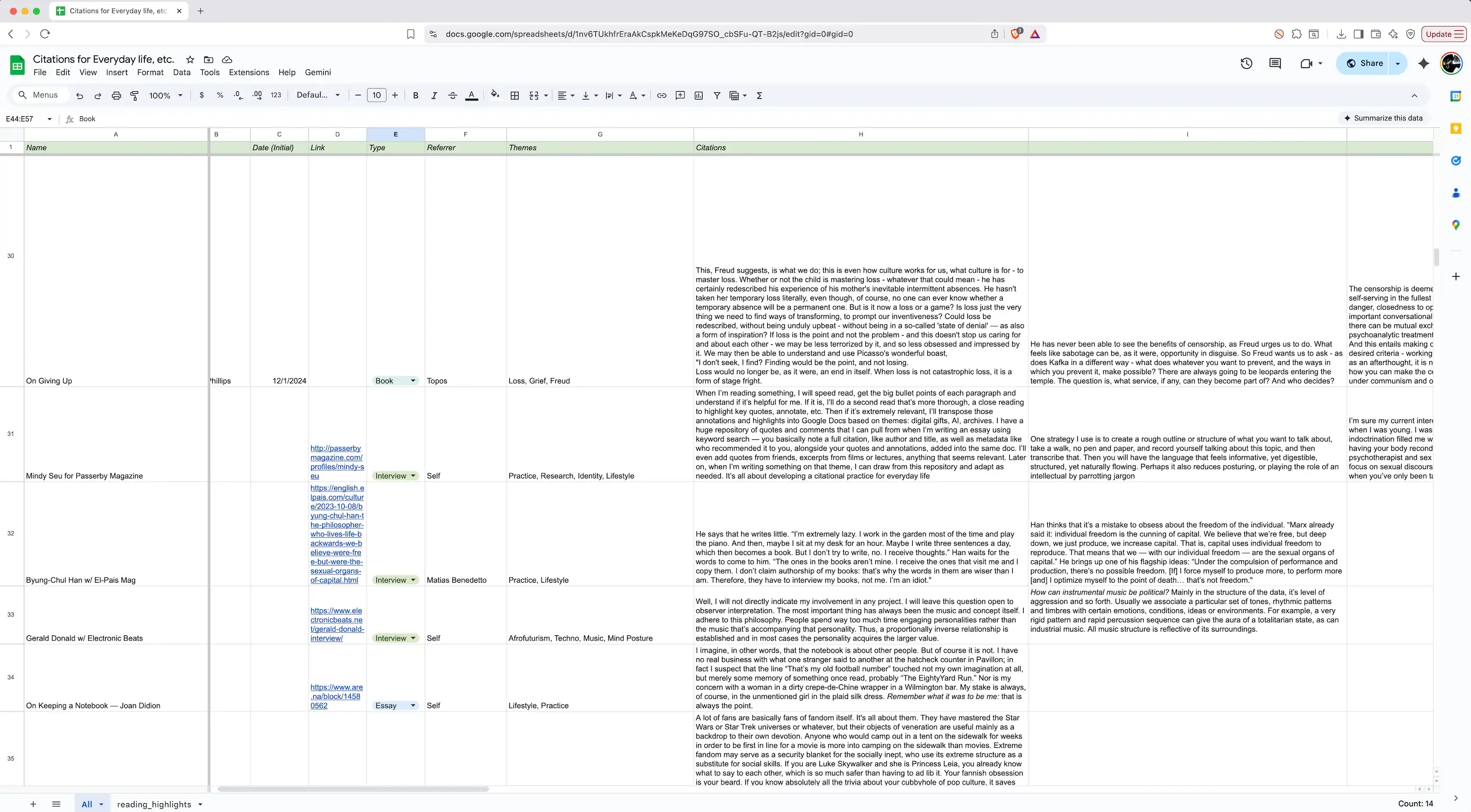 citations for everyday life