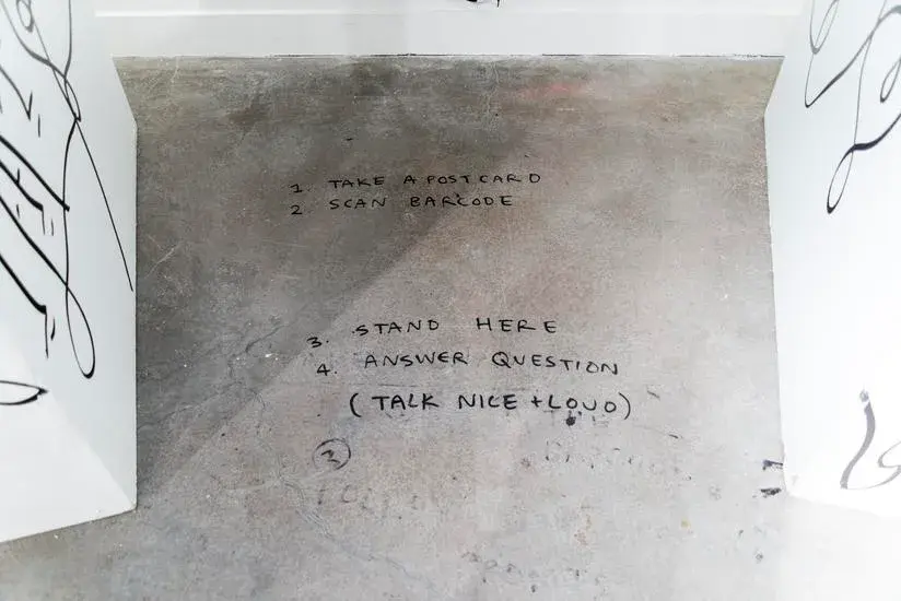 Instructions for recording at the Who Are You booth