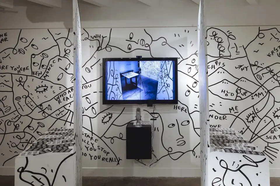 Overview of the Record area with contributed objects and drawing surfaces